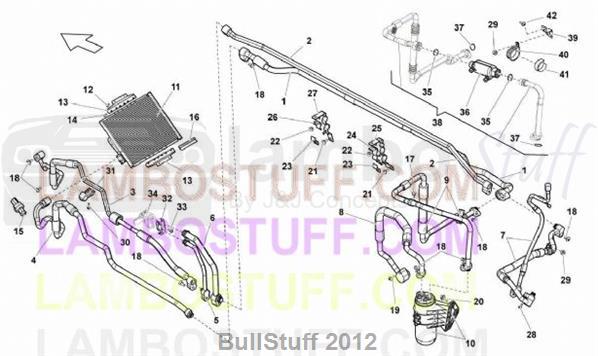 2011 Lamborghini GALLARDO LP 550-2 COUPE CANADA AIR CONDITIONING SYSTEM (260.05.00)